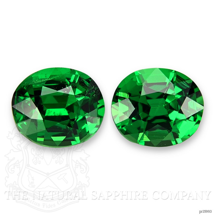 1.45 Ct.Tw. Tsavorite Garnet Pair from Tanzania