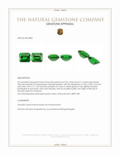 1.41&nbsp;Ct.Tw.Total Carat Weight Tsavorite Garnet Pair from Tanzania Appraisal