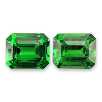 1.41 Ct.Tw.Total Carat Weight Tsavorite Garnet Pair from Tanzania Video