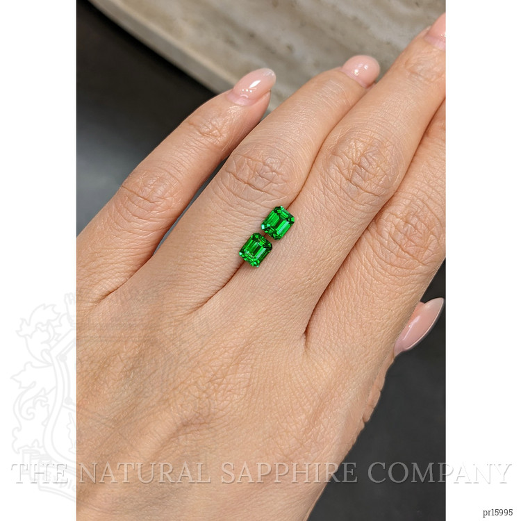 1.41 Ct.Tw. Tsavorite Garnet Pair from Tanzania
