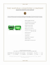 1.45&nbsp;Ct.Tw.Total Carat Weight Tsavorite Garnet Pair from Tanzania Scan Report