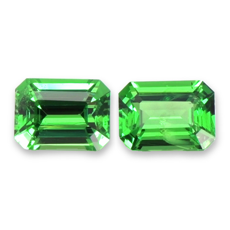 1.45 Ct.Tw. Tsavorite Garnet Pair from Tanzania