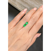 1.45 Ct.Tw.Total Carat Weight Tsavorite Garnet Pair from Tanzania Life Style