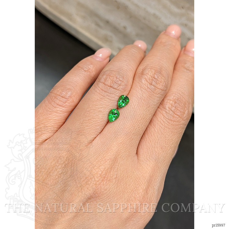 1.14 Ct.Tw. Tsavorite Garnet Pair from Tanzania