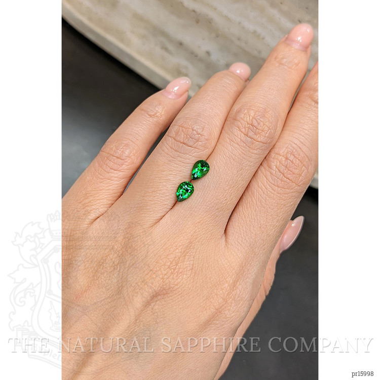 1.45 Ct.Tw. Tsavorite Garnet Pair from Tanzania