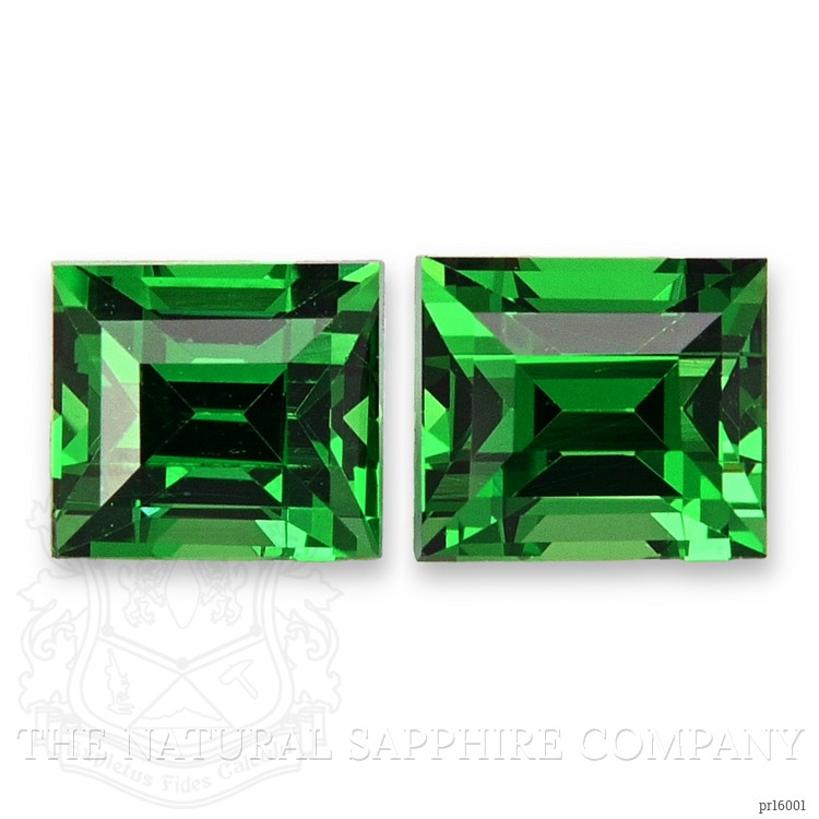 0.72 Ct.Tw. Tsavorite Garnet Pair from Tanzania
