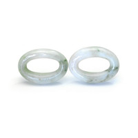 25.22 Ct.Tw.Total Carat Weight Yellowish Green Jade Pair from Burma (Myanmar) Video