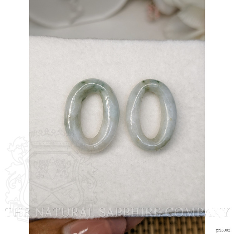 25.22 Ct.Tw. Yellowish Green Jade Pair from Burma (Myanmar)