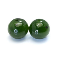 25.52&nbsp;Ct.Tw.Total Carat Weight Green Jade Pair from Burma (Myanmar) Video