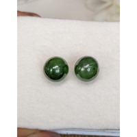 25.52 Ct.Tw.Total Carat Weight Green Jade Pair from Burma (Myanmar) Life Style
