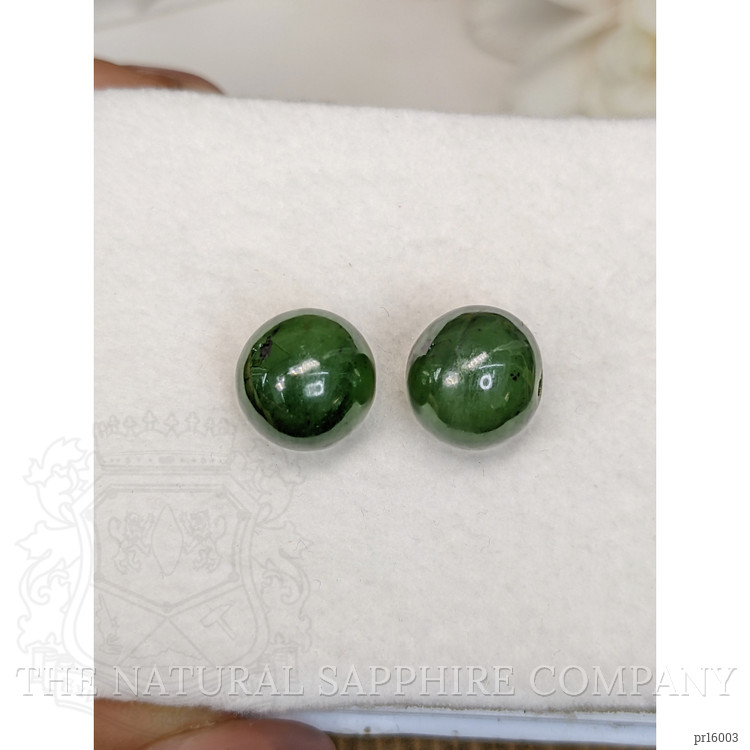 25.52 Ct.Tw. Green Jade Pair from Burma (Myanmar)