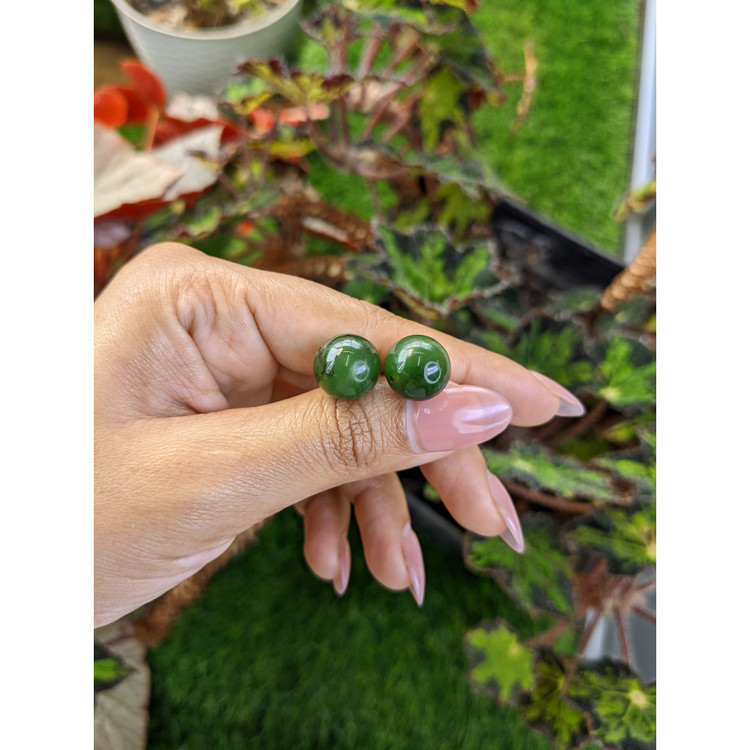 28.21 Ct.Tw. Green Jade Pair from Burma (Myanmar)