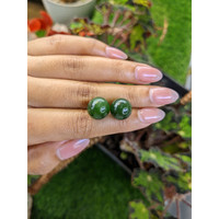 28.21&nbsp;Ct.Tw.Total Carat Weight Green Jade Pair from Burma (Myanmar) Life Style