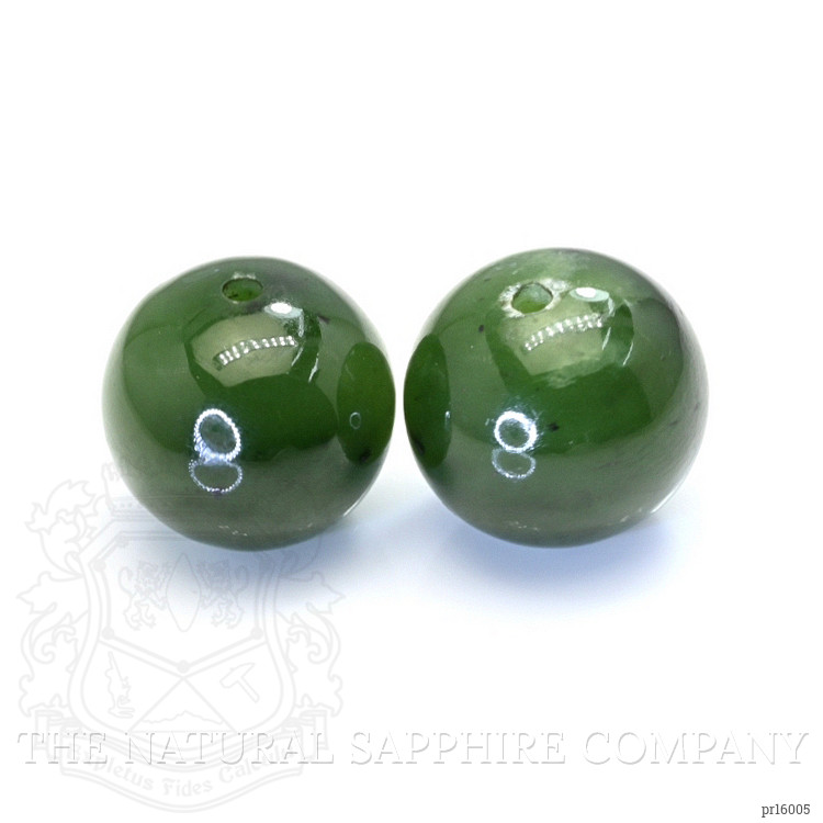 26.35 Ct.Tw. Green Jade Pair from China
