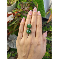 26.35 Ct.Tw.Total Carat Weight Green Jade Pair from China Life Style