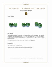 28.54&nbsp;Ct.Tw.Total Carat Weight Green Jade Pair from Burma (Myanmar) Appraisal