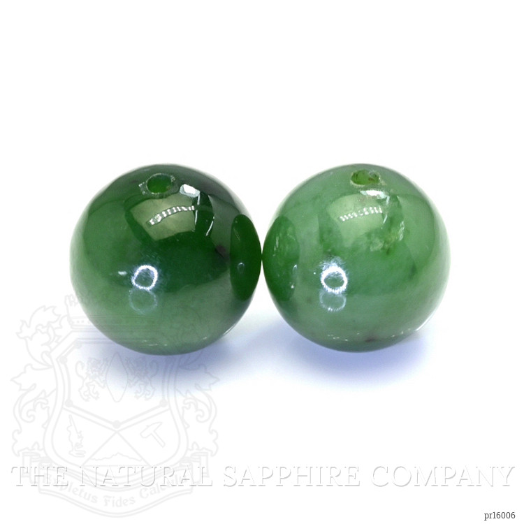 28.54 Ct.Tw. Green Jade Pair from Burma (Myanmar)