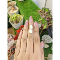 7.22&nbsp;Ct.Tw.Total Carat Weight Salmon and White Cabochon Coral Pair from Italy Life Style