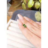 0.85 Ct.Tw.Total Carat Weight Tsavorite Garnet Pair from Tanzania Life Style