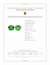 0.99&nbsp;Ct.Tw.Total Carat Weight Tsavorite Garnet Pair from Tanzania Scan Report