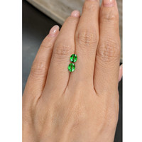 0.99 Ct.Tw.Total Carat Weight Tsavorite Garnet Pair from Tanzania Life Style