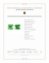 1.00 Ct.Tw.Total Carat Weight Tsavorite Garnet Pair from Tanzania Scan Report