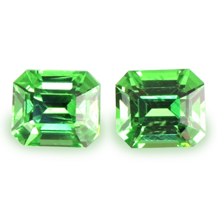 1.00 Ct.Tw. Tsavorite Garnet Pair from Tanzania
