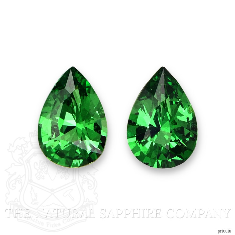 0.66 Ct.Tw. Tsavorite Garnet Pair from Tanzania
