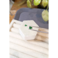 0.66 Ct.Tw.Total Carat Weight Tsavorite Garnet Pair from Tanzania Life Style