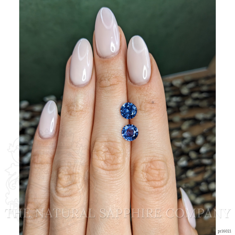 3.14 Ct.Tw. Blue Sapphire Pair from Ceylon (Sri Lanka)