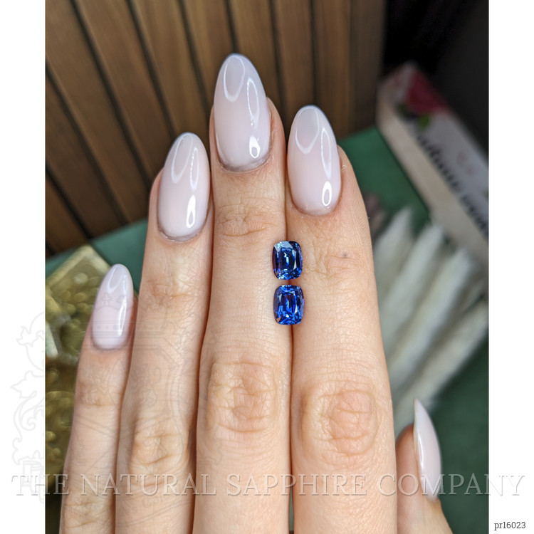 3.04 Ct.Tw. Blue Sapphire Pair from Madagascar