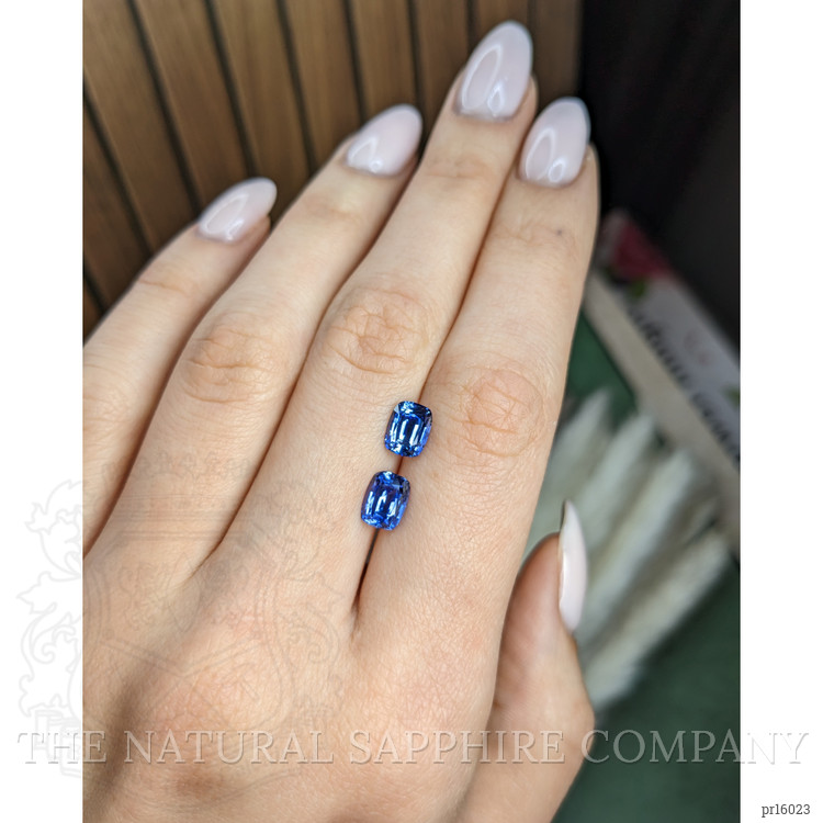 3.04 Ct.Tw. Blue Sapphire Pair from Madagascar