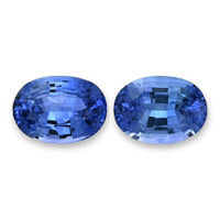 2.72&nbsp;Ct.Tw.Total Carat Weight Blue Sapphire Pair from Ceylon (Sri Lanka) Video