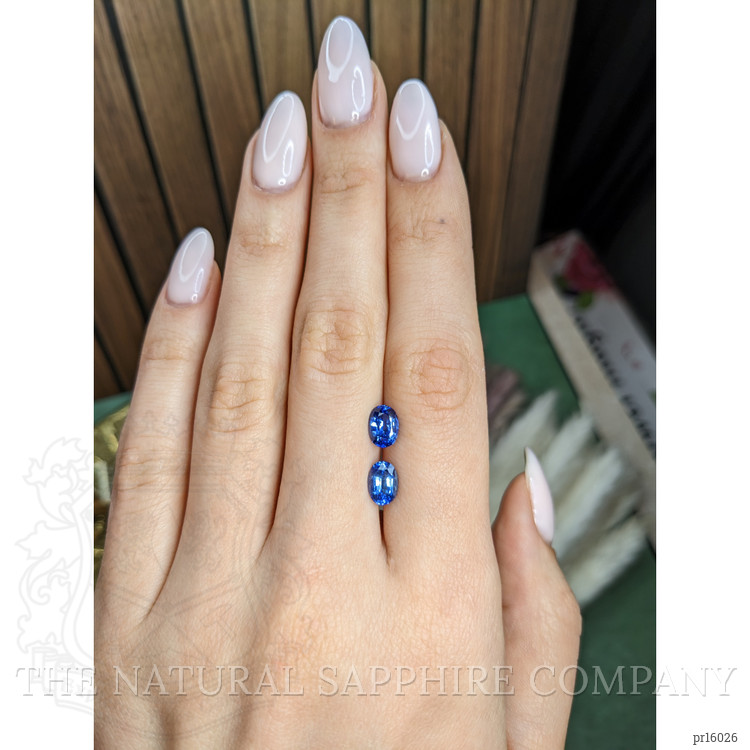 2.72 Ct.Tw. Blue Sapphire Pair from Ceylon (Sri Lanka)