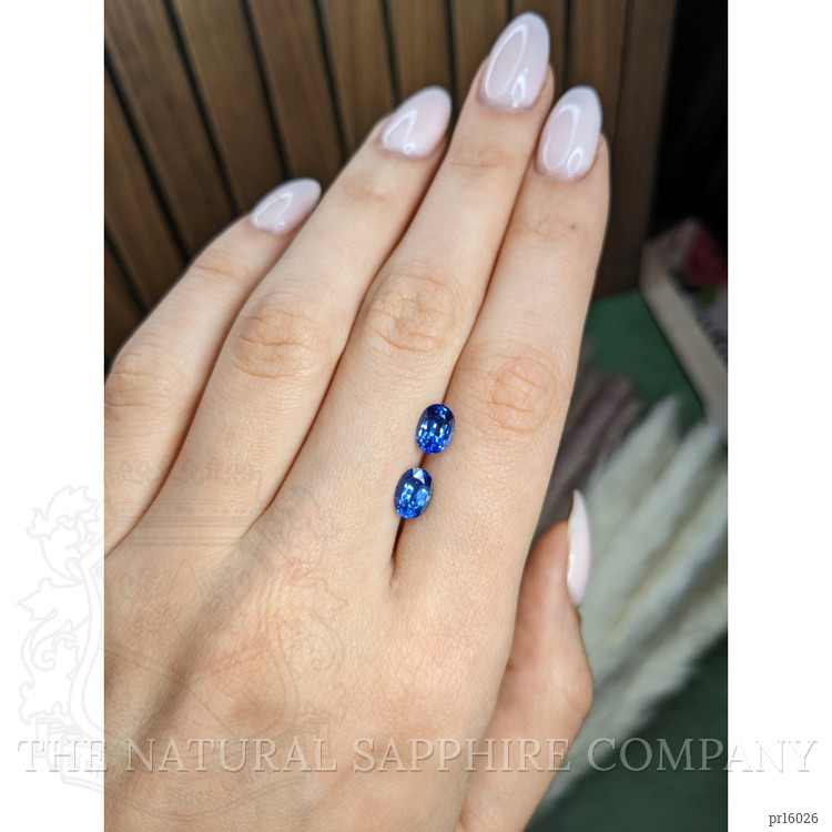 2.72 Ct.Tw. Blue Sapphire Pair from Ceylon (Sri Lanka)