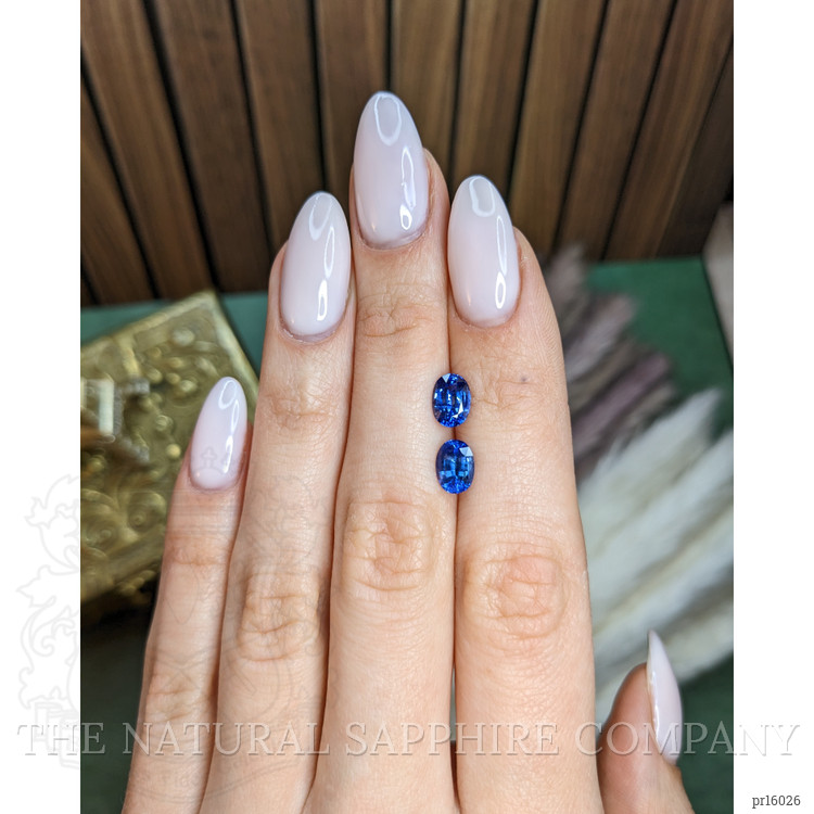2.72 Ct.Tw. Blue Sapphire Pair from Ceylon (Sri Lanka)