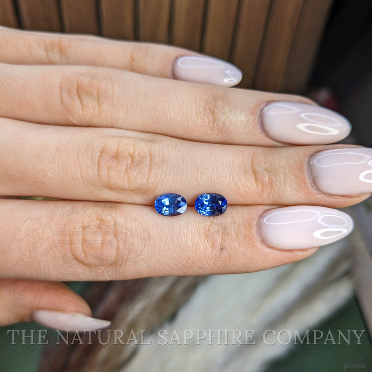 2.72 Ct.Tw. Blue Sapphire Pair from Ceylon (Sri Lanka)