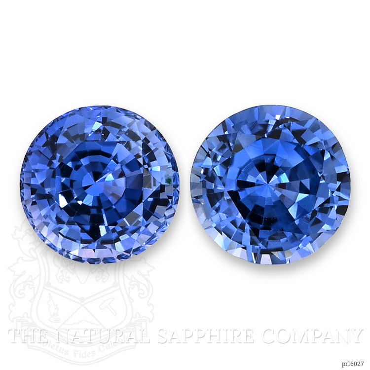 2.64 Ct.Tw. Blue Sapphire Pair from Ceylon (Sri Lanka)