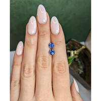 2.64&nbsp;Ct.Tw.Total Carat Weight Blue Sapphire Pair from Ceylon (Sri Lanka) Life Style