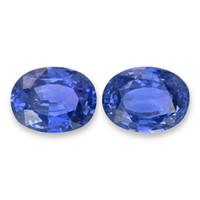 2.49&nbsp;Ct.Tw.Total Carat Weight Blue Sapphire Pair from Ceylon (Sri Lanka) Video