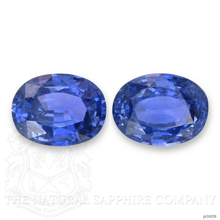 2.49 Ct.Tw. Blue Sapphire Pair from Ceylon (Sri Lanka)