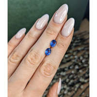 2.49&nbsp;Ct.Tw.Total Carat Weight Blue Sapphire Pair from Ceylon (Sri Lanka) Life Style
