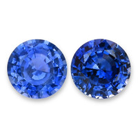 2.53&nbsp;Ct.Tw.Total Carat Weight Blue Sapphire Pair from Ceylon (Sri Lanka) Video