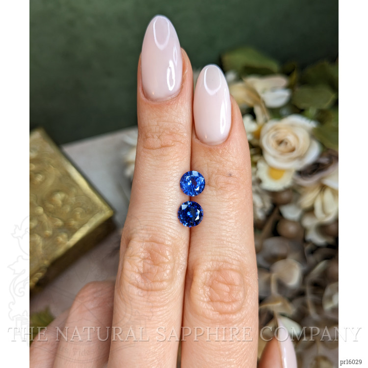 2.53 Ct.Tw. Blue Sapphire Pair from Ceylon (Sri Lanka)
