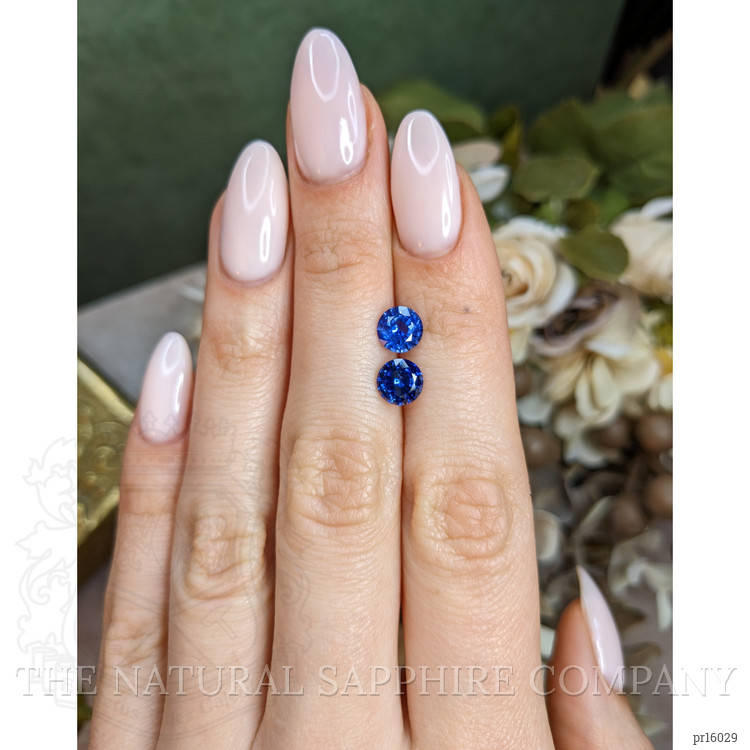 2.53 Ct.Tw. Blue Sapphire Pair from Ceylon (Sri Lanka)