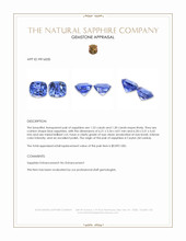 2.53 Ct.Tw.Total Carat Weight Blue Sapphire Pair from Ceylon (Sri Lanka) Appraisal