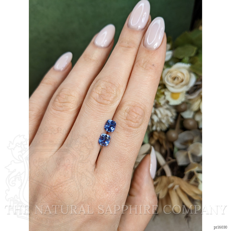 2.53 Ct.Tw. Blue Sapphire Pair from Ceylon (Sri Lanka)