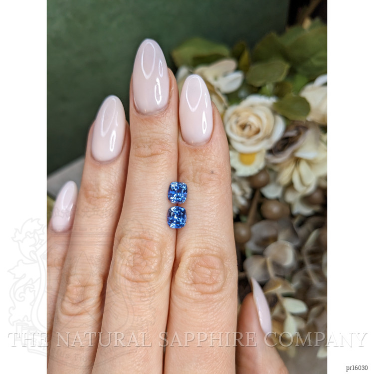 2.53 Ct.Tw. Blue Sapphire Pair from Ceylon (Sri Lanka)