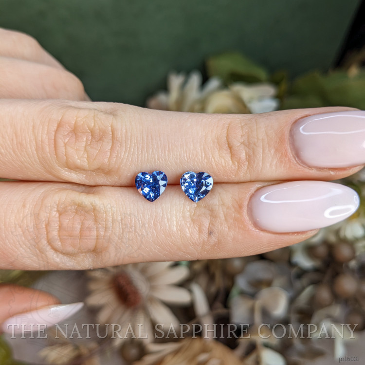 2.54 Ct.Tw. Blue Sapphire Pair from Ceylon (Sri Lanka)