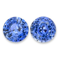 2.30&nbsp;Ct.Tw.Total Carat Weight Blue Sapphire Pair from Ceylon (Sri Lanka) Video